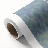 Art deco poster of the Rocky Mountains in muted earth tones on rolled canvas.