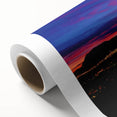 Art Deco style poster of Colorado Springs scenery in pastel shades on rolled canvas, ideal for nursery wall art.