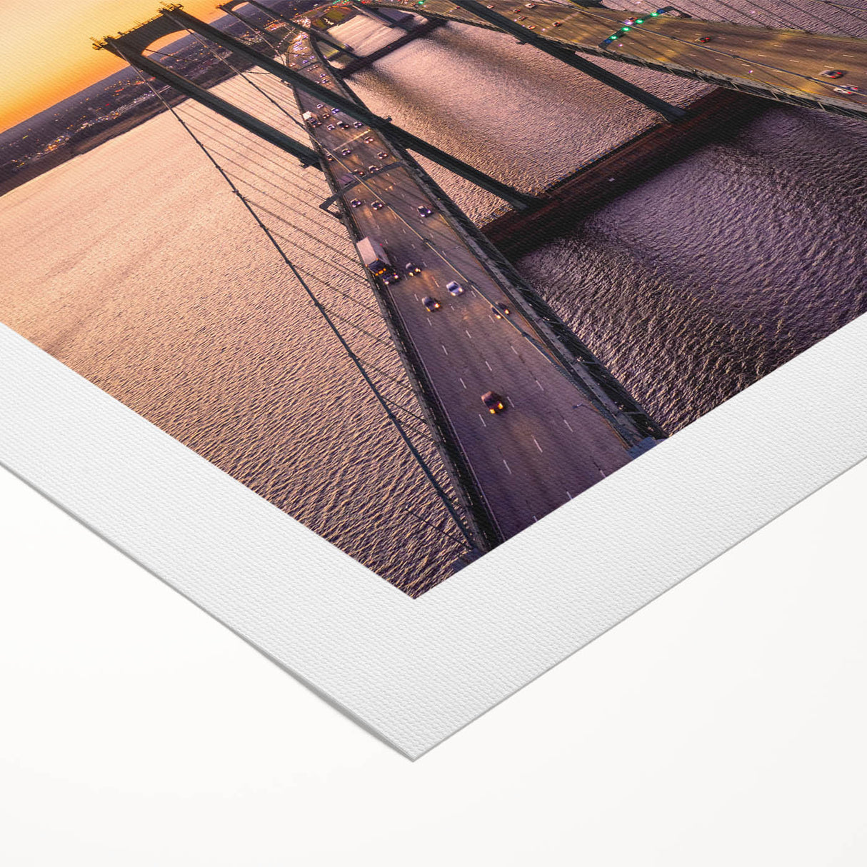 Art deco poster of Delaware scenery in muted blue and green tones on rolled canvas, suitable for dining room wall art.