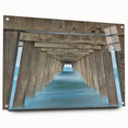 Acrylic print of Savannah landscape in muted earth tones, ideal for dining room art.