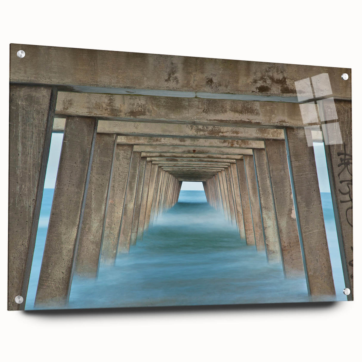 Acrylic print of Savannah landscape in muted earth tones, ideal for dining room art.