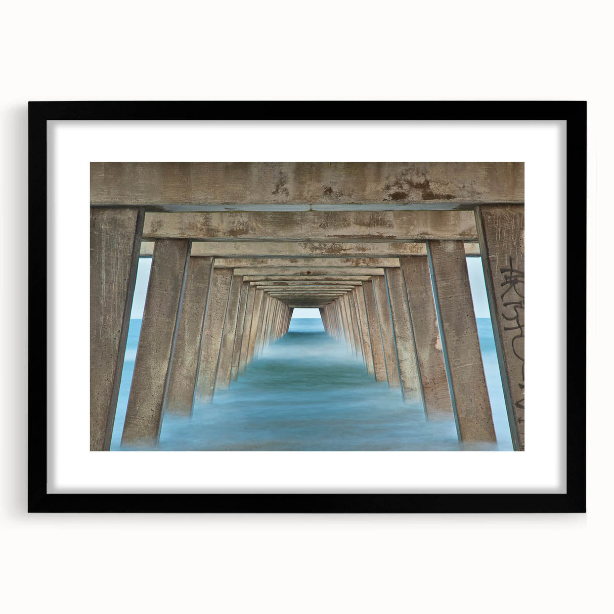 Extra large abstract art print of Savannah scenery, featuring colorful textured design on framed canvas.