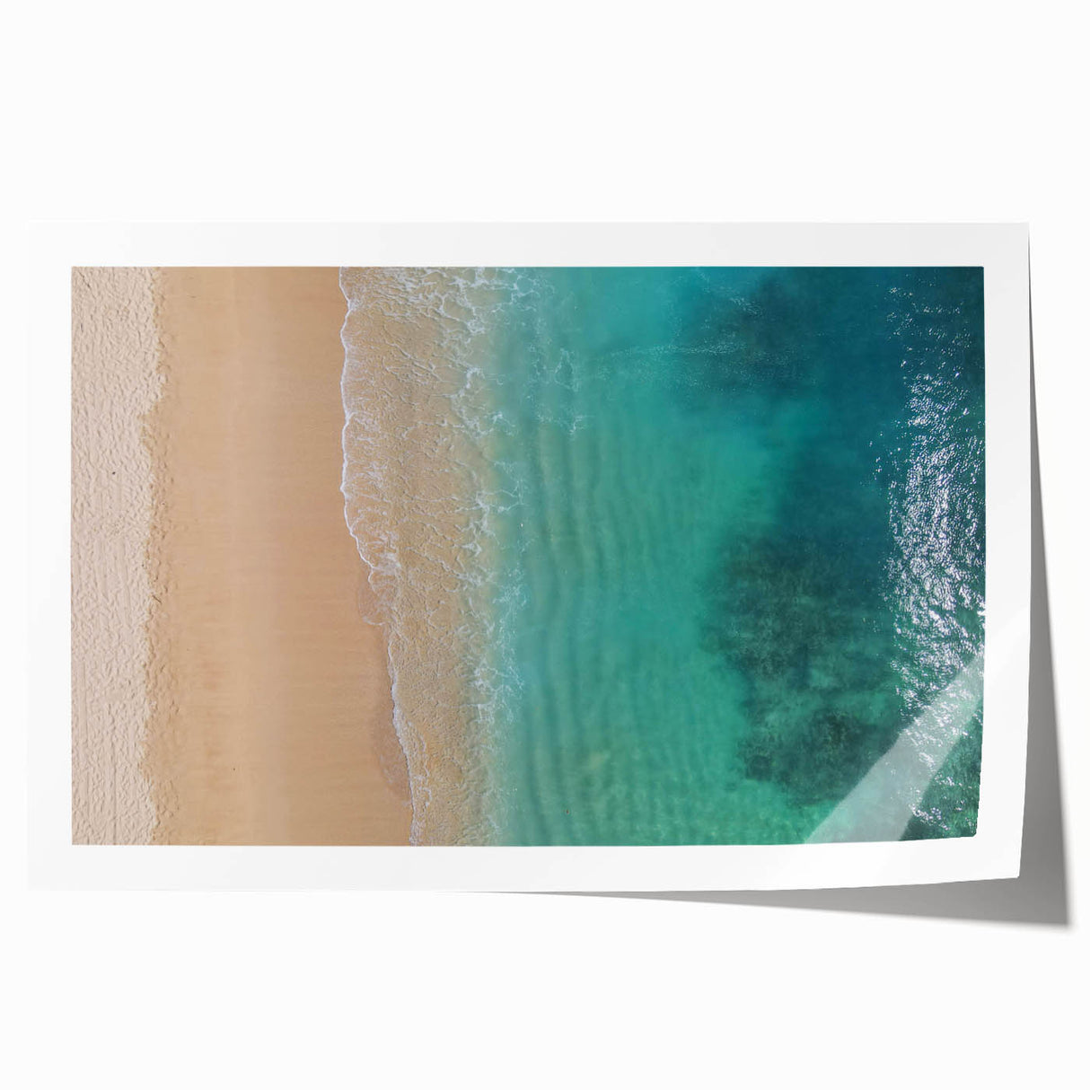 Extra large wall art depicting vibrant floral scenery in Oahu, Hawaii, on a rolled canvas, ideal for dining room decor.