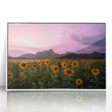 Art deco poster of Kansas scenery in muted earth tones on white framed acrylic, ideal for modern nursery wall art.