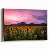 Framed canvas of a vintage Kansas landscape in black and gold tones, ideal for bedroom wall decor.
