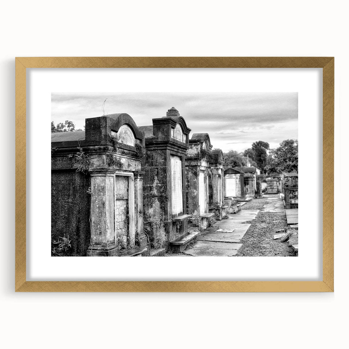 Extra large abstract art print of a textured New Orleans scenery in pastel colors on a framed canvas.