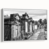 Vintage poster art of New Orleans in vibrant colors on a large framed canvas, ideal for living room decor.
