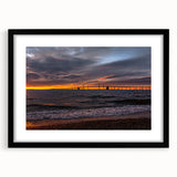 Colorful abstract art print of Annapolis scenery, with textured design on extra large framed canvas.