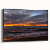 Black and white framed canvas of Annapolis landscape, ideal for bedroom wall decor.