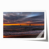 Rolled print depicting Annapolis, Maryland, with soft pastel floral elements.