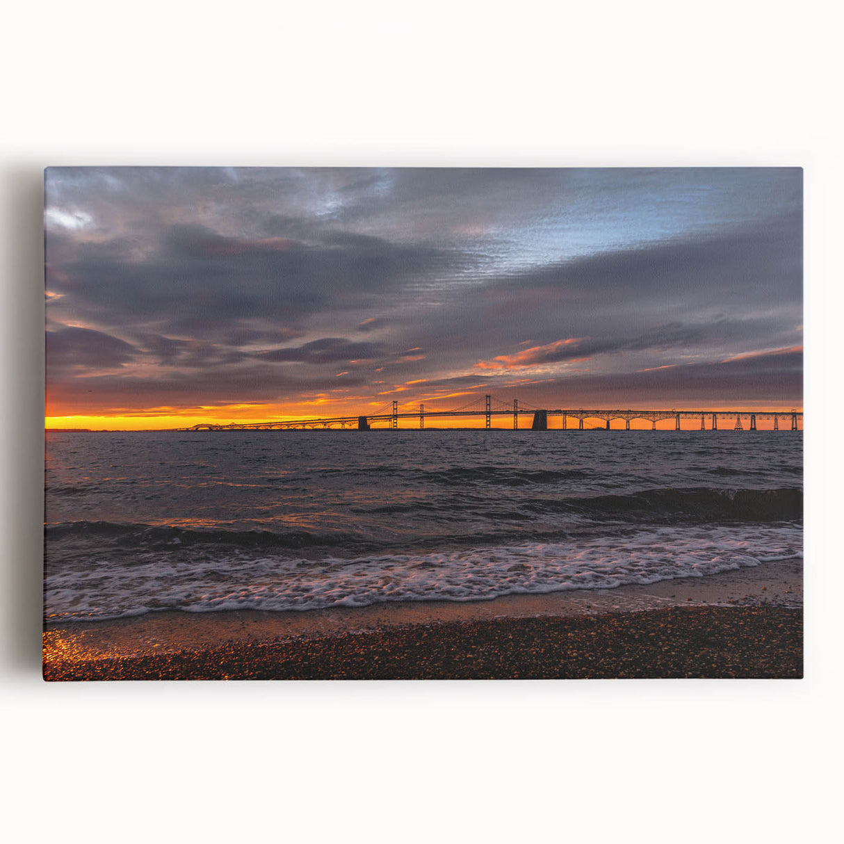 Black and white photograph of Annapolis cityscape on large stretched canvas, suitable for kitchen wall art.