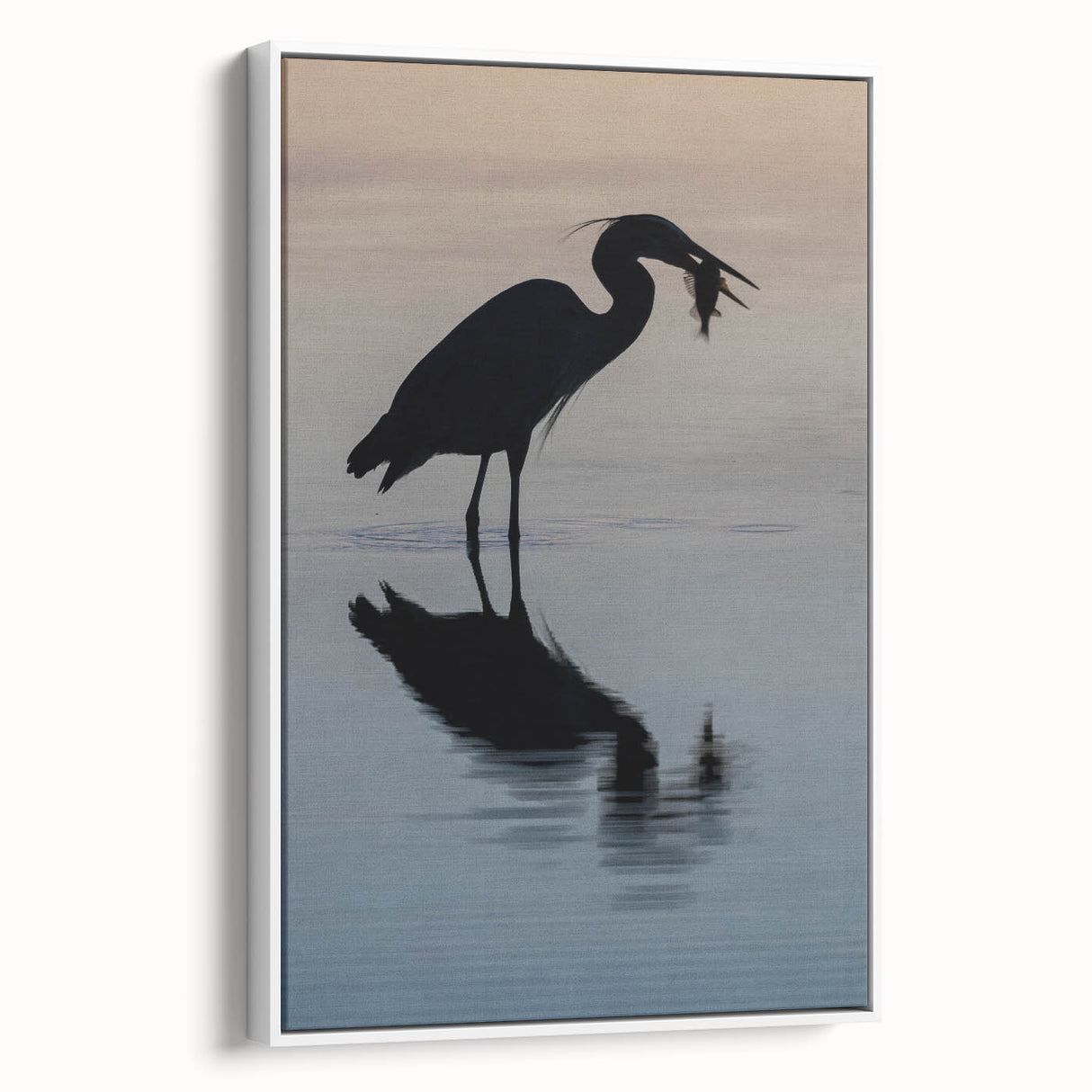 Vintage poster art of Chesapeake Bay on framed canvas, featuring a colorful palette, ideal for living room decor.
