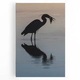 Black and white photograph of Chesapeake Bay on stretched canvas, ideal for kitchen wall art.