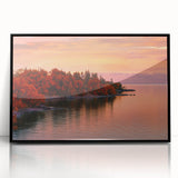 Large abstract wall art depicting Minnesota scenery in muted earth tones on a framed acrylic.