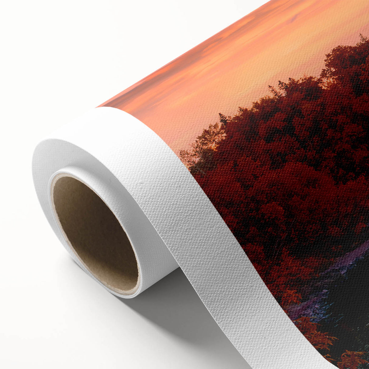 Art Deco poster of Minnesota scenery in pastel shades on rolled canvas, ideal for nursery wall art.