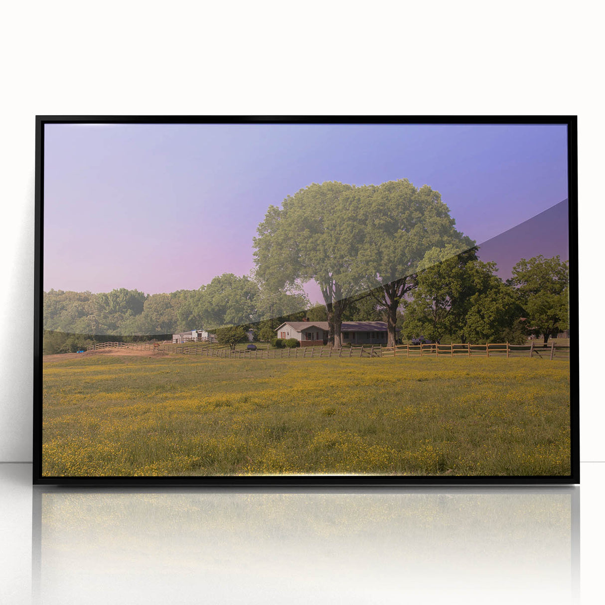 Large abstract wall art depicting a stylized Mississippi scenery in muted gray tones on a framed acrylic panel.