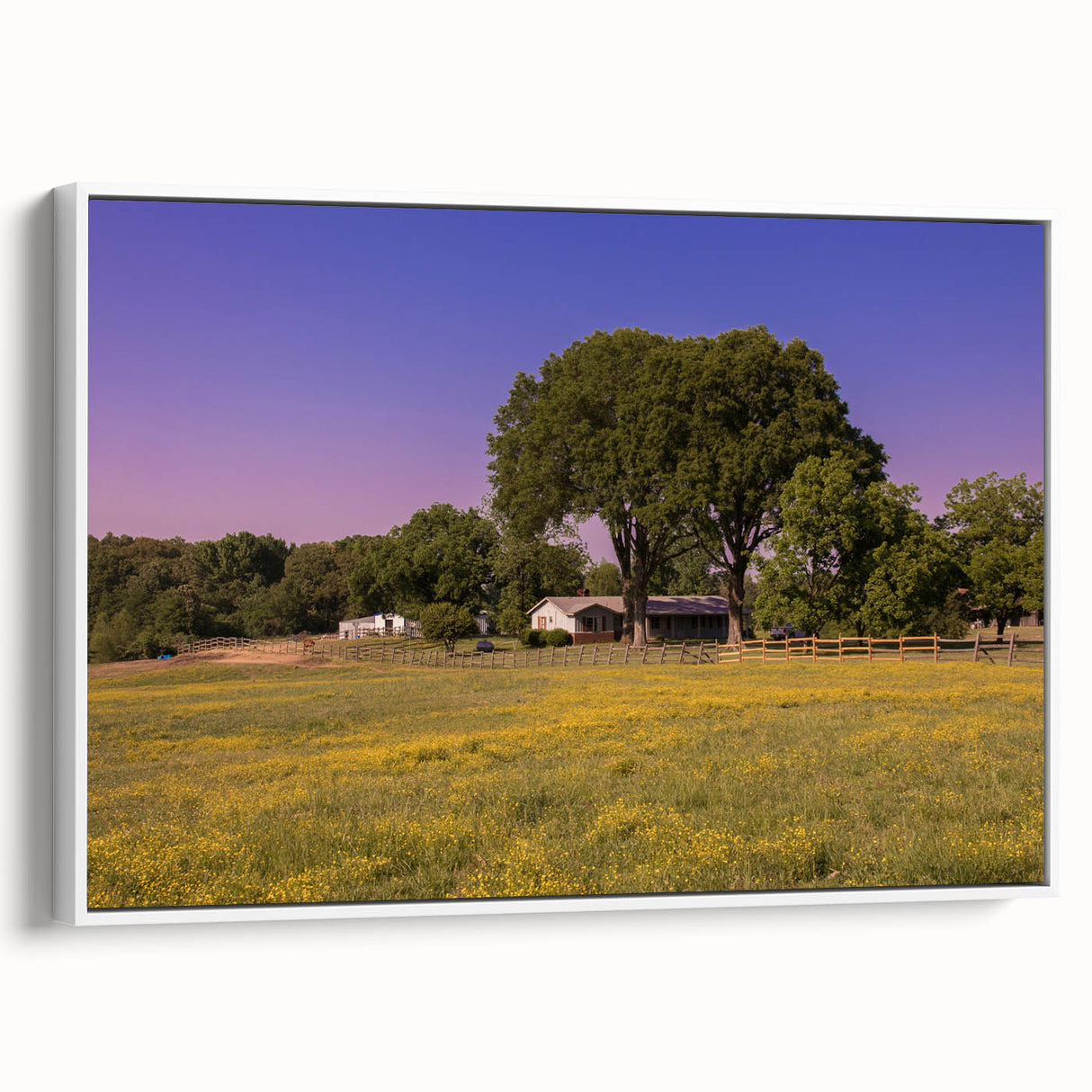 Vintage poster art of Mississippi scenery on framed canvas, featuring colorful art in extra large size.