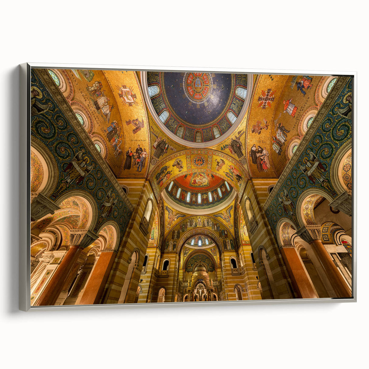 Framed canvas depicting a vintage-style Missouri, St.