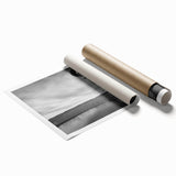 Extra large rolled canvas print featuring a serene Nebraska landscape with soft floral elements in muted earth tones.