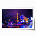 Extra large rolled print of Las Vegas scenery in muted earth tones, ideal for art wall dining room.
