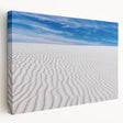 White Sands National Park landscape on stretched canvas, featuring soft pastel hues, ideal for kitchen wall art.