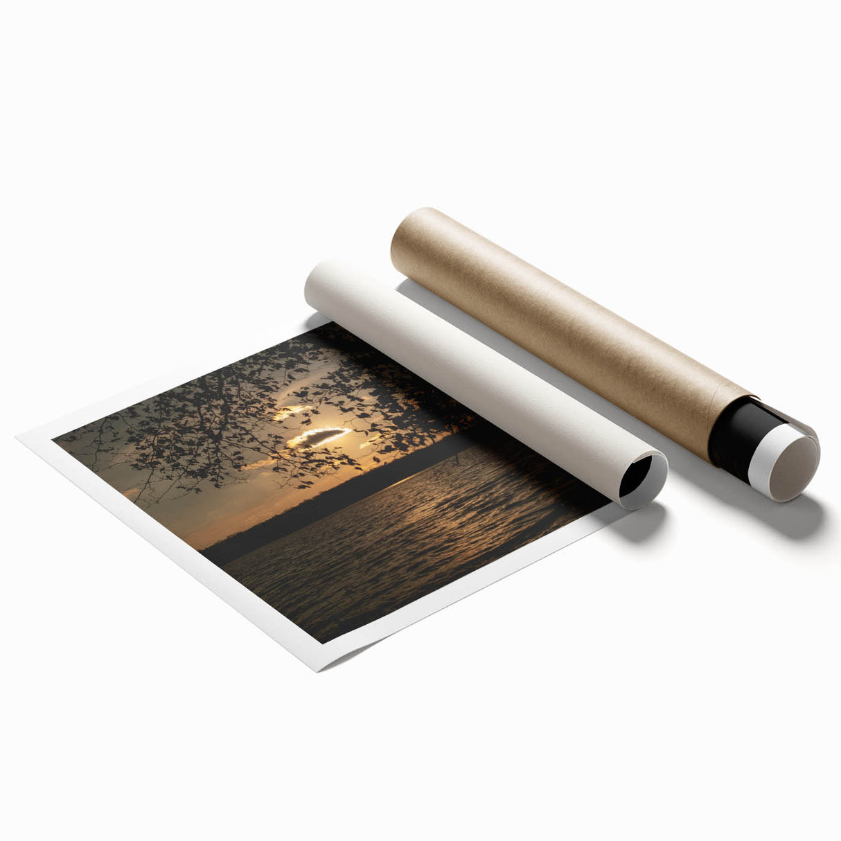 Extra large rolled print of Raleigh, North Carolina skyline in pastel shades, ideal for classy bathroom wall art.