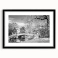 Extra large framed wall art of colorful abstract Central Park scene on textured canvas, ideal for living room decor.