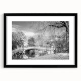 Extra large framed wall art of colorful abstract Central Park scene on textured canvas, ideal for living room decor.