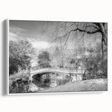 Framed canvas of a vintage poster art depicting Central Park with colorful art in extra large format, ideal for living room.