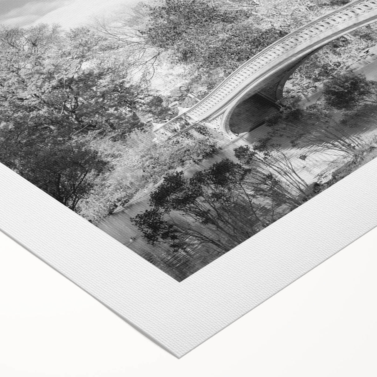 Art Deco poster of Central Park with autumn colors on rolled canvas, suitable for dining room wall art.
