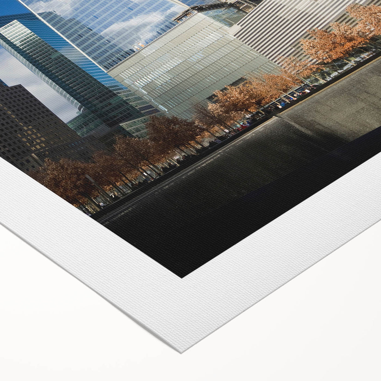 Art deco poster of NYC skyline with muted metallic tones on rolled canvas, suitable for dining room wall art.