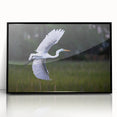 Large abstract wall art depicting a South Carolina scenery in muted earth tones on a framed acrylic.