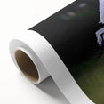 Art deco style poster of South Carolina scenery on rolled canvas, in soft pastel shades, ideal for nursery wall art.
