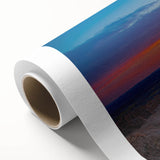 Art deco poster of South Dakota Badlands in pastel shades on rolled canvas, ideal for nursery wall art.