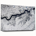 Acrylic print of a South Dakota landscape in muted earth tones, suitable for bedroom or dining room decor.