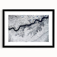 Abstract art print of vibrant, colorful textures, framed in black, suitable for extra large living room wall art.