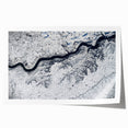 Rolled print of South Dakota landscape with floral foreground in soft earth tones, suitable as art wall dining room.