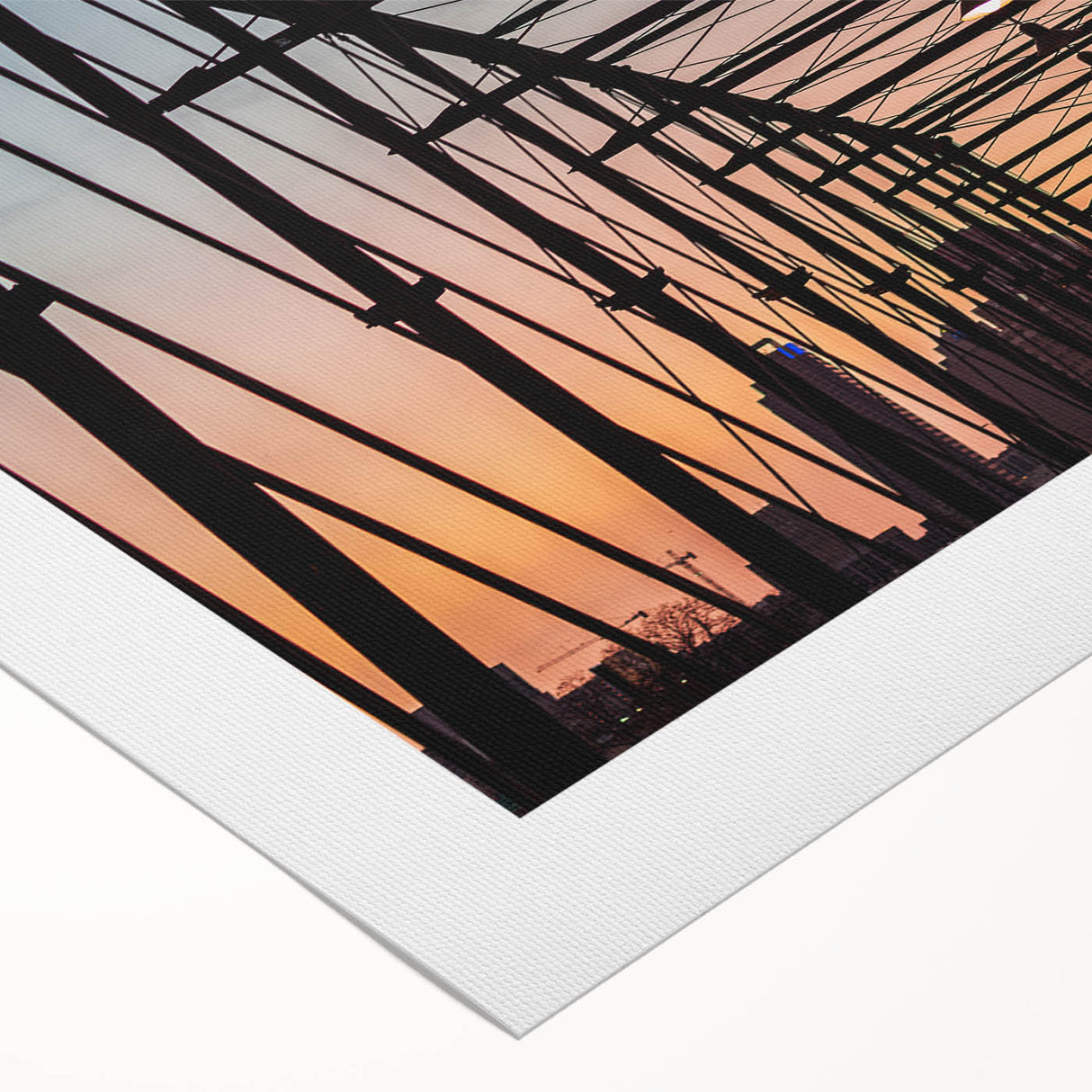 Art deco poster of San Antonio skyline in pastel shades on rolled canvas, suitable for dining room wall art.