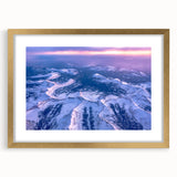 Extra large abstract art print of Salt Lake City, featuring textured layers in muted earth tones, framed in gold.