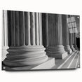 Acrylic print of Washington DC Capitol with soft pastel shades, ideal for bedroom or dining room decor.