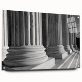 Acrylic print of Washington DC Capitol with soft pastel shades, ideal for bedroom or dining room decor.