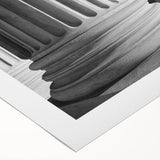 Art deco poster of the Washington DC Capitol in muted gray tones on rolled canvas, ideal for dining room wall art.