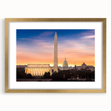 Extra large wall art featuring a textured abstract print of the Washington DC Lincoln Memorial in muted gray tones.