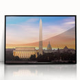 Large abstract wall art of Washington D.C.