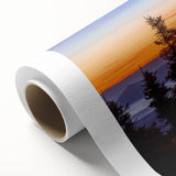 Art deco poster of West Virginia scenery in soft pastel colors on rolled canvas, ideal for nursery wall art.