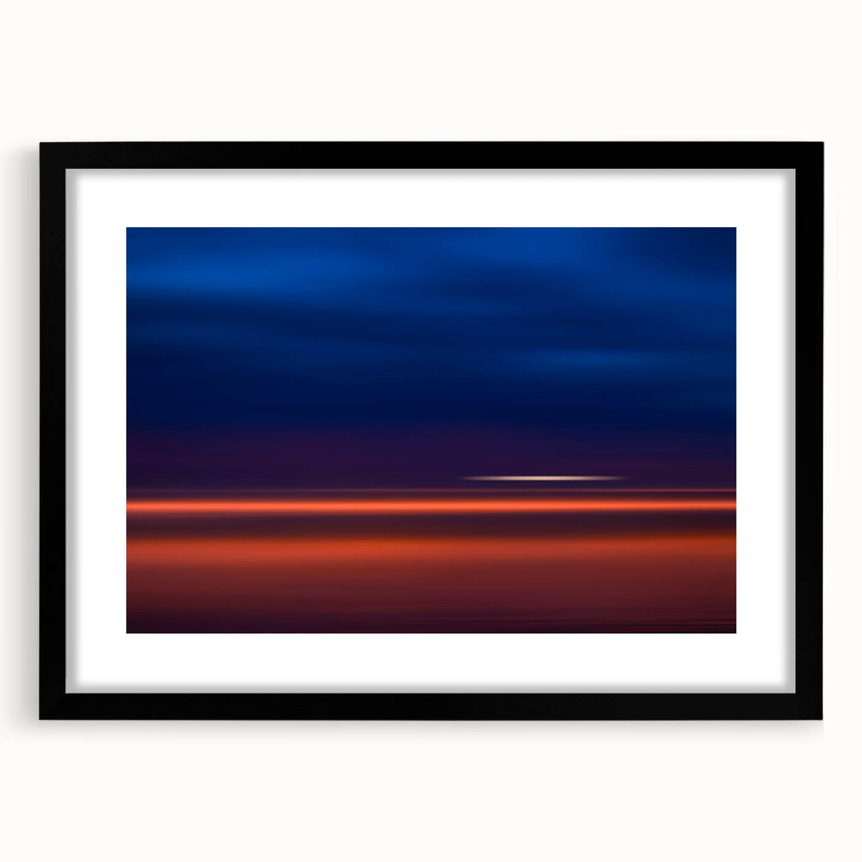 Evening Glow Motion Wall Art – Abstract Blue & Orange Photography