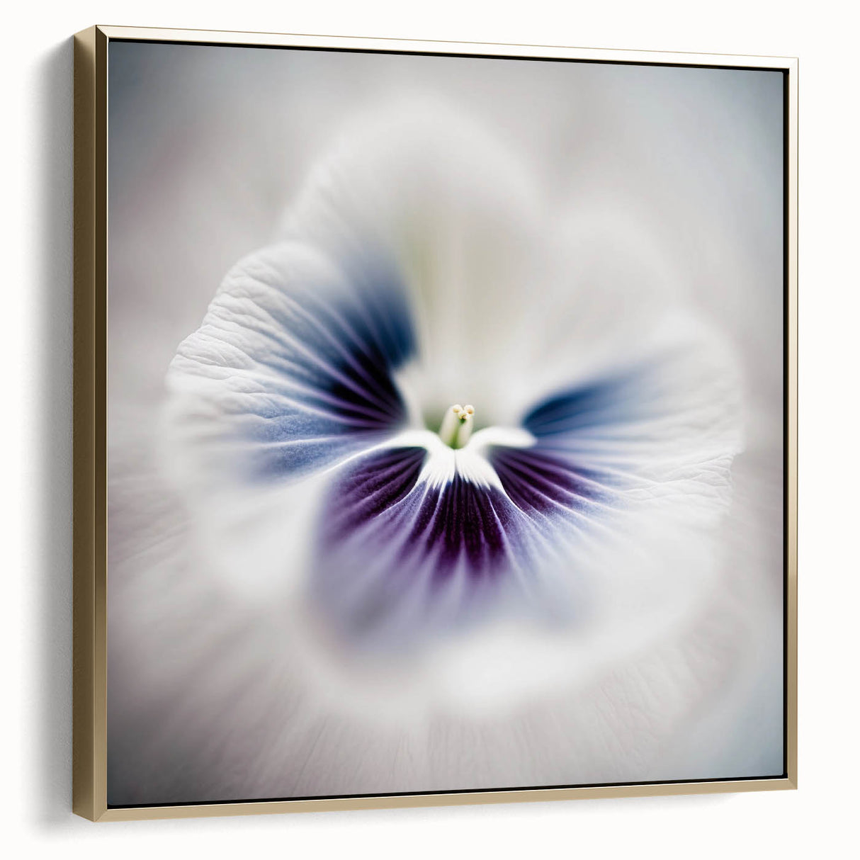 Framed Dining Room Prints - White and Violet Floral Artwork