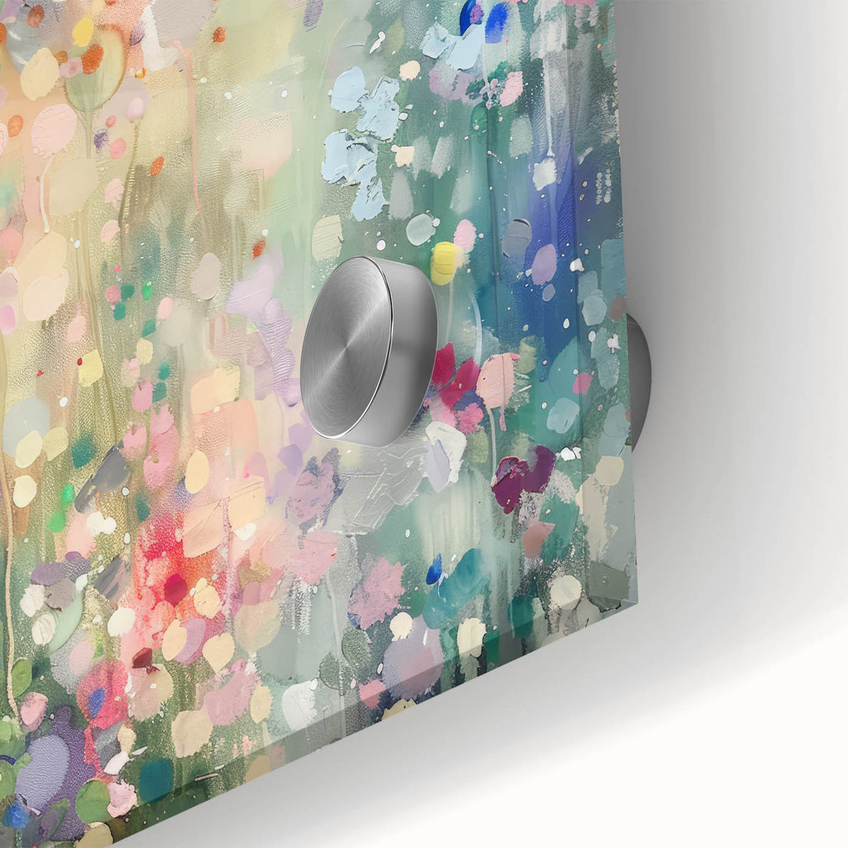 Soft Pastel Office Wall Art – Abstract Floral Corporate Decor