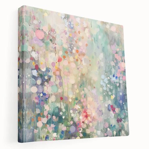 Soft Pastel Office Wall Art – Abstract Floral Corporate Decor