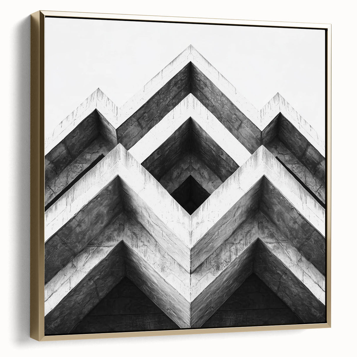 Framed canvas featuring a black and silver vintage landscape painting, ideal for bedroom wall art.
